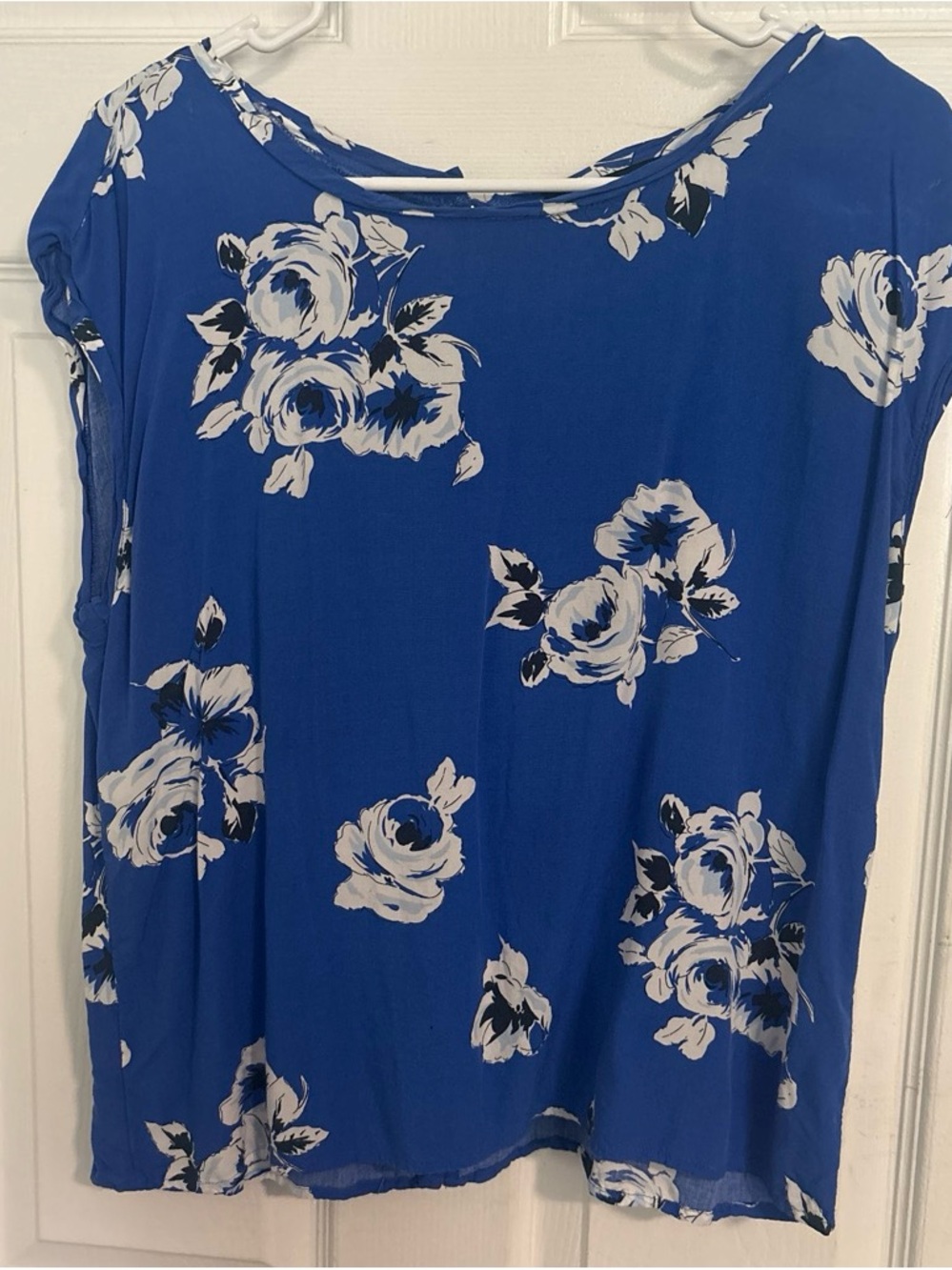 Abercrombie & Fitch Royal Blue Floral Blouse